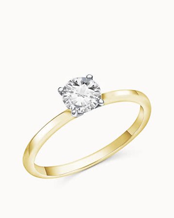 Diamantring Celine 18K Gult Gull Lab-dyrket Diamant 0.30 Carat - Forlovelsesringer & Gifteringer hos Vanbruun
