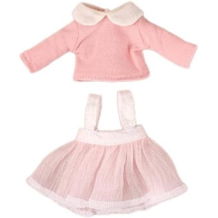 OB11 Dukke Langærmet Gasbind Kjole Sett 1/12 Vanlig Kropp BJD GSC Dukkeklær Rosa