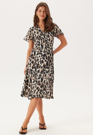 VILA Vilovie S/S Wrap Midi Dress Vaatteet
