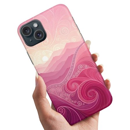 iPhone 15 - Skal/Mobilskal Pink Hills