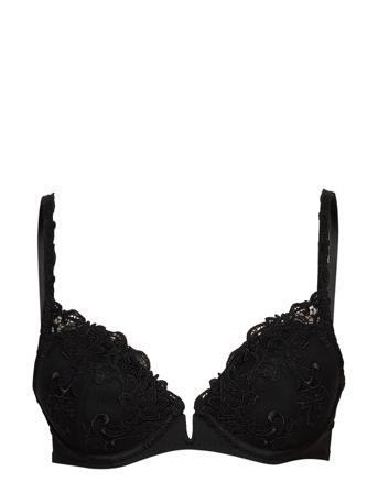 Saga 15C340 Lingerie Bras & Tops Push Up Bras Musta Sim Pérèle