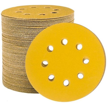 125 mm sandpapper slipdiskar, 100 slipdiskar slipmaskiner slipdynor runda 8 L