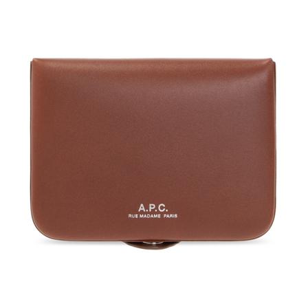 A.p.c. Card holder brun, Herr Plånböcker, Herr, Storlek: ONE SIZE