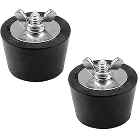 Vinterplugg för pool, långvarig användning, 25 mm/1 tum gummikork med rostfria bultar, förhindrar frysskador på poolens avloppsrör