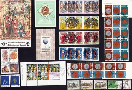 Europæiske lande - Frimærkepakke - Stemplet