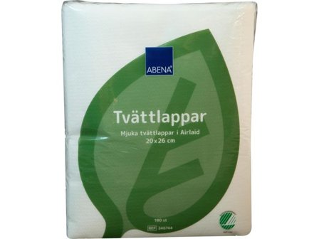 ABENA Tvättlapp Airlaid 20x26cm 180/fp - Lyreco - Städ och hygien - Tvål och hygien - Tvättlappar