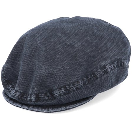 Mayser - Black flatcap Czapka Z Daszkiem - Softcap Outdoor Black Flat Cap @ Hatstore