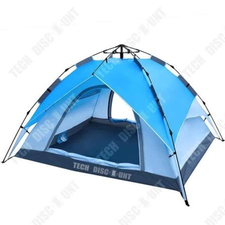 TD Stort utomhuscampingtält 3 kg automatiskt tält fjädercampingtält med inbyggt cirkulerande ventilerande mesh