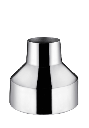 Iittala Solare Låg Vas 220X200 mm Stål Dekoration Silver