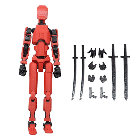 T13 Actionfigur, Titan 13 Actionfigur, Robot Actionfigur, 3D-trykt Actionfigur, 50 % tilbud