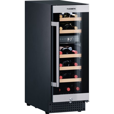 Dometic C18B vinkjøler 2 temperatur zoner, 18 flasker , svart/rustfritt stål' - 'Sort, stål