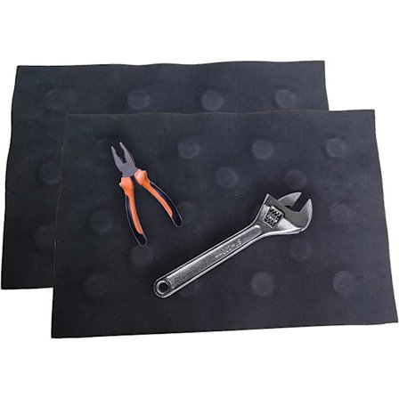 Magnetisk verktygsbricka Flexibel Mag Pad-Nycklar, bultar, muttrar, skruvar och andra delar bricka (2 st)