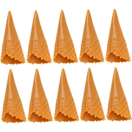 12st Krispiga Våffla Mini Matleksaker Simulering Glass Våffla Plast Glass Våffla Glass Våffla Dekoration Låtsaslek Matmodell Glass Våffla Mod