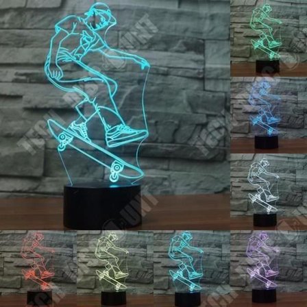 Optisk lampa - TD - Skatermodell - 7 färger - Touch - Låg konsumtion