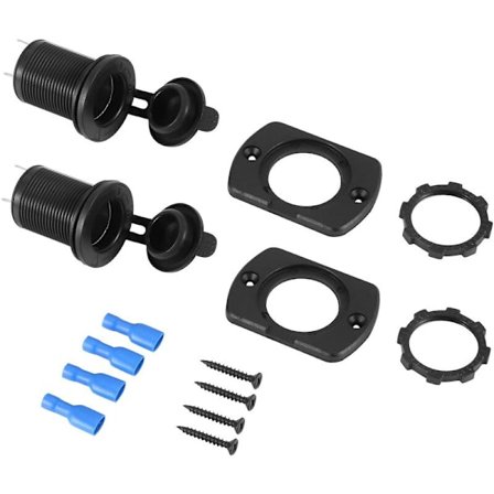 2 Udtag 12v Tændrørstik Indbygget Til Bil Båd