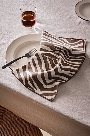 Jotex - Serviette Im 2er-pack Naturweiss/braun - SIMBA - Kaufe Servietten bei Jotex