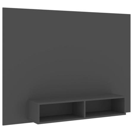 Vidaxl Väggmonterat Tv-skåp Grå 135x23,5x90 Cm Konstruerat Trä Grå