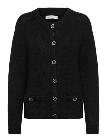 Kelly Cardigan Strikkegenser Cardigan Svart Ida Sjöstedt*Betinget Tilbud