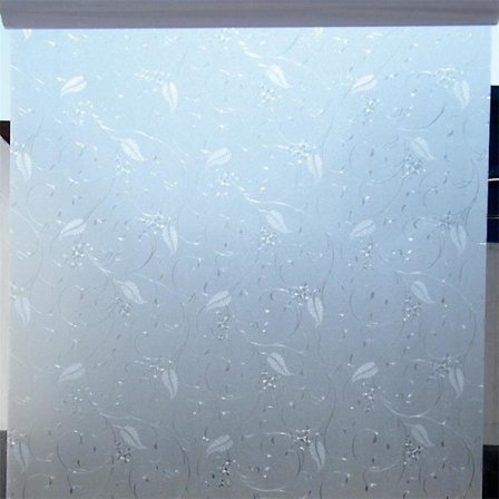 Fönsterfilm Opak Självhäftande Motiv Rankor Sekretesskydd