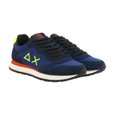 Sun68 - Sneakers - Blå - Herr - Storlek: 44 Eu, Herr, Storlek: 44 EU