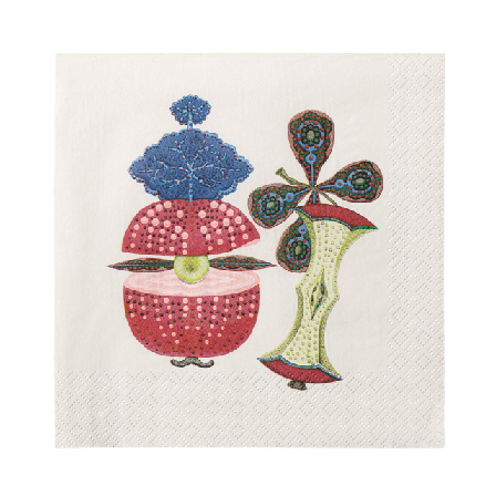 Iittala Taika Pappersservett 33X33Cm Röd Bordstextil 33X33 CM