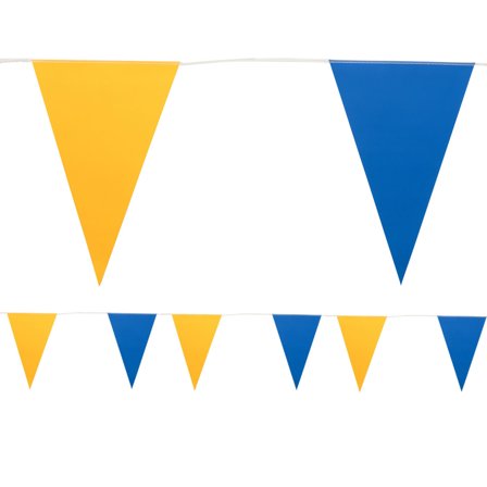 Vimpelgirlander Blå/Gul 10m
