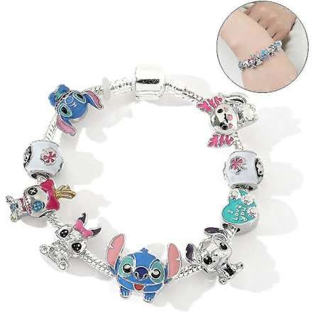 Cartoon Stitch Armband Charm Beads Armband Barn Flickor Smycken Presenter