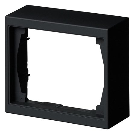 ABB 1721S100-885 Förhöjningsram 1-fack, 100 x 40 mm, svart, Strömbrytare & vägguttag