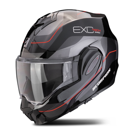 Scorpion EXO-TECH EVO PRO Commuta Modular Helmet Black/Grey/Red S