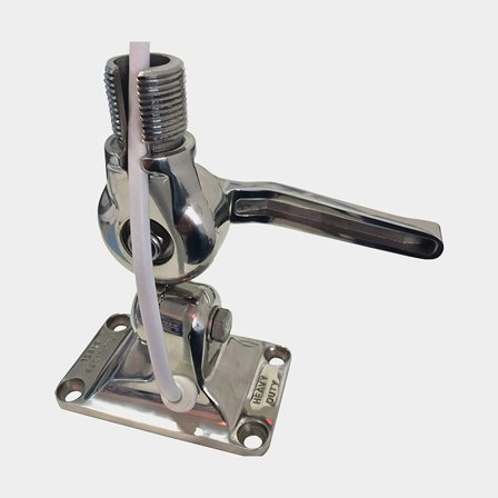 Uchwyt antenowy Glomex RA116SS, 4-kierunkowy, heavy duty, szybkozamknięcie, stal nierdzewna - Jachtowa