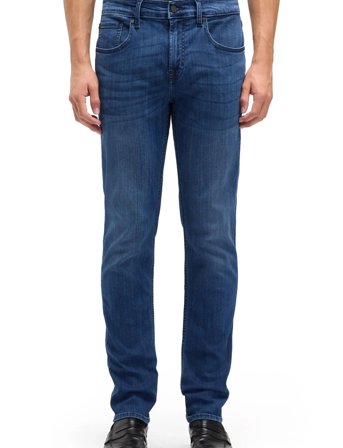 7 For All Mankind Slimmy Tapered Mid Blue - Blue - 28 x 32