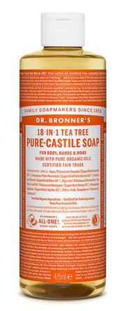 Dr. Bronner's Castile Soap Tea-Tree, Skincare, Kropspleje, Bodyshampoo