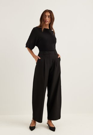 Pieces - Pcbosella Mw Barrel Pants Noos - Black