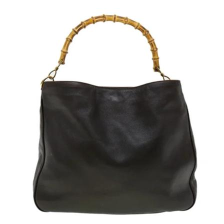 Gucci Vintage, Pre-owned Leather handbags Bruin, Dames, Maat:ONE Size