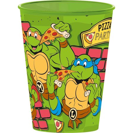Teenage Mutant Ninja Turtles plastmugg för pizza, 260 ml