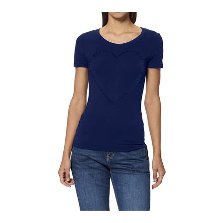 Love Moschino T-Shirt Blå, Dame