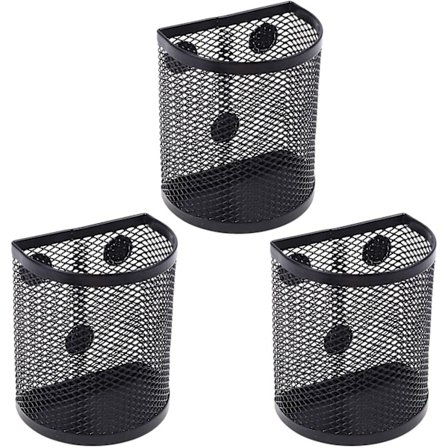 3 stk. Magnetisk Net Penholder Opbevaringskurv Køleskabstilbehør Kontoropbevaring Opbevaringsstativ Kontor