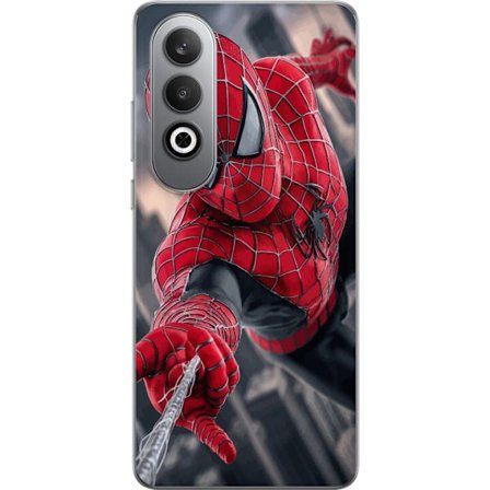 Kompatibelt Mobilskal till OnePlus OnePlus Nord CE4 Dynamisk Spider-Man-illustration i actionperspektiv, superhjältetema med rörelseekonomi och kän