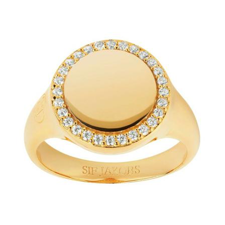 Sif Jakobs Call Follina Grande Gul, Dame Ringe, Størrelse: 50 MM