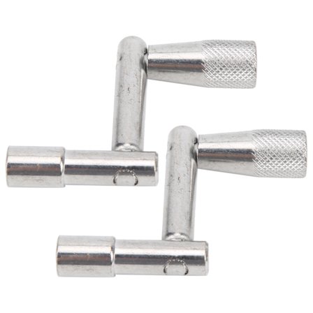 2 stk. Z-formet trommelnøkkel med 0,55 cm indre diameter, instrumenttilbehør for roterende skruer