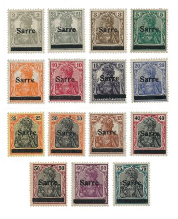 Tyskland/Saar 1920 - MICHEL 1/15 - Postfrisk