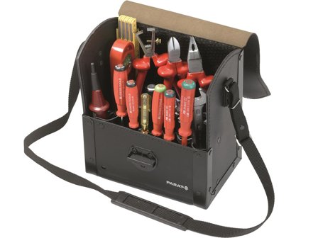 Parat 30000581 Verktøyveske 220 x 140 x 250 mm, skinn, Garasjeinnredning & oppbevaring