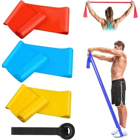 Treningselastiband, 3 styrkenivåer elastisk motstandsbånd,