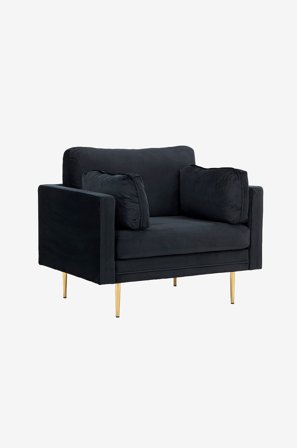 Venture Home - Lænestol Boel - Sort - Lænestole - Fra Homeroom