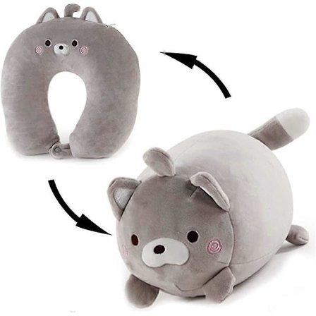 2-in-1 Matkatyyny Muunneltava Lasten Niskatyyny Lentomatkoille