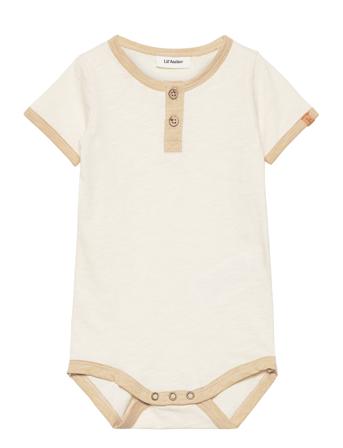 Nbmdawson Ss Body Lil Bodies Short-sleeved Creme Lil'Atelier*Betinget Tilbud