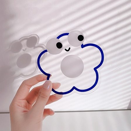 4 st akryl oregelbundna underlägg, kreativa dekorativa tallrikar