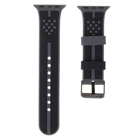 Apple Watch 40mm TGVI'S silicone watch strap - Black