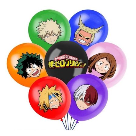 28 st. My Hero Academia Ballonger Kalastillbehör