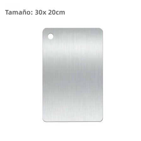 30x20 Dobbeltsidet Skærebræt til Køkkenet i Naturlig Bambus eller Rustfrit Stål til Grøntsager, Frugt og Kød